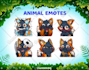 draw custom animal emotes for twitch youtube discord tiktok
