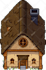 draw pixel art building illustration
