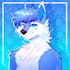 draw a furry or protogen icon art headshot