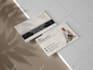 do modern fashion beauty style glitter business card design