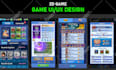 do 2d 3d game ui designs and professional ui artist