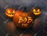 create an image of a pumpkin carved with your logo, business, or family name