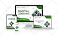 design digital product cover bundle mockup, ecover bundle, product cover box