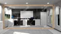 do kitchen interior design and home interior rendering