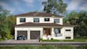 render 3d architectural exterior home design, interior house walkthrough video