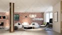 create living room interior photo realistic 3d cgi rendering