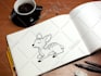 draw your minimalist tattoo design, doodle illustration