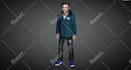 3d realistic avatar vtuber model 3d face tracking vrm export file for streaming