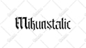 make gothic typographic, old english logo for your brand