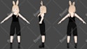 create a 3d character model, vtuber rigged, anime style using vroid
