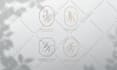 create elegant wedding logo, initials or monogram
