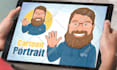 draw funny cartoon character, caricature, logo, portrait
