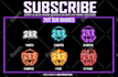 make twitch sub badges, kick badges, and discord badges
