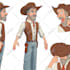 make character design turnaround concept sheet illustration