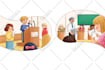 draw children story book illustration and cover