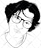 draw black and white vector portrait,silhouette or line art
