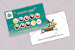 design unique business cards or loyalty cards in canva or photoshop