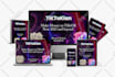design online course cover, digital product mockup bundle