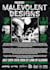 make punk flyers and gig posters in photocopy style