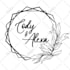 design a custom wedding logo with your names and date