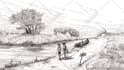 draw any illustration in engraving style
