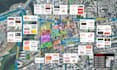 design and redesign retail trade aerial map for offering memorandum brochure