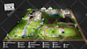 design a isometric 3d event map or illustrated maps