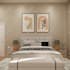 design bedroom, bathroom, living interior with 3d rendering