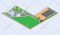design festival maps and vector event map illustration