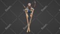 create 3d character model for game, animation and 3d rigging