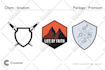 design unique sticker, enamel pins
