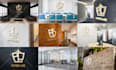 do 100 realistic office interior branding logo mockups design