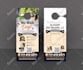 design door hanger, rack card, postcard for cleaning, roofing, solar, lawn care