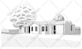 hand draw architectural sketches with ink