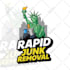 design junk removal logo with copyright