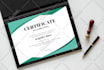 design completion, graduation, award, achievement, and appreciation certificate