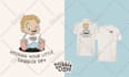 create custom illustrated retro vintage tshirt designs
