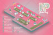 do 3d vector event maps festival map illustrations