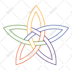 create knot logo or illustre celtic style