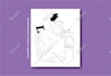 illustrate coloring book pages for you
