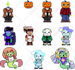 make you undertale or deltarune style sprites of your character
