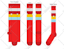 create beautiful socks design