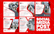 design high converting social media posts for instagram and facebook ads