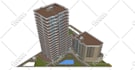 draw 3d with sketchup from eksisting building and landscape