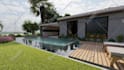 design 3d site plan and landscape exterior backyard garden