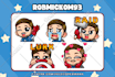 create chibi twitch emotes, discord emoji and sub badges