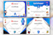 design premium professional certificate and award template