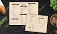 create modern restaurant menu, food flyer, menu card, and price list design