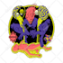 do amazing art retro horror, stoner, psychedelic