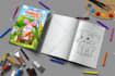 create kids coloring book cover and interior design for kdp